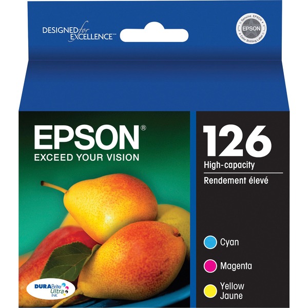 Epson 126 C/M/Y 3-Pack High Capacity Ink Cartridges