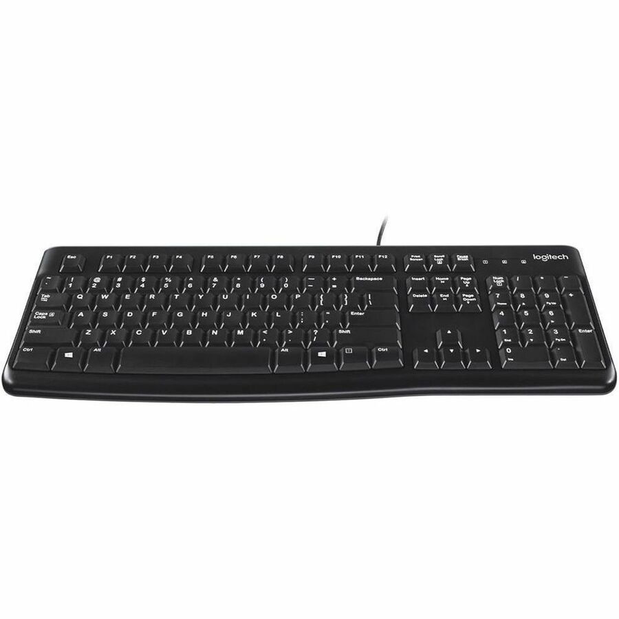 Logitech K120 Wired Keyboard for Windows, USB Plug-and-Play, Full-Size, Spill-Resistant, Curved Space Bar, Compatible with PC, Laptop (French Layout)