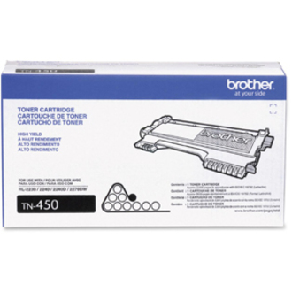Brother Genuine TN450 Mono Laser High Yield Black Toner Cartridge