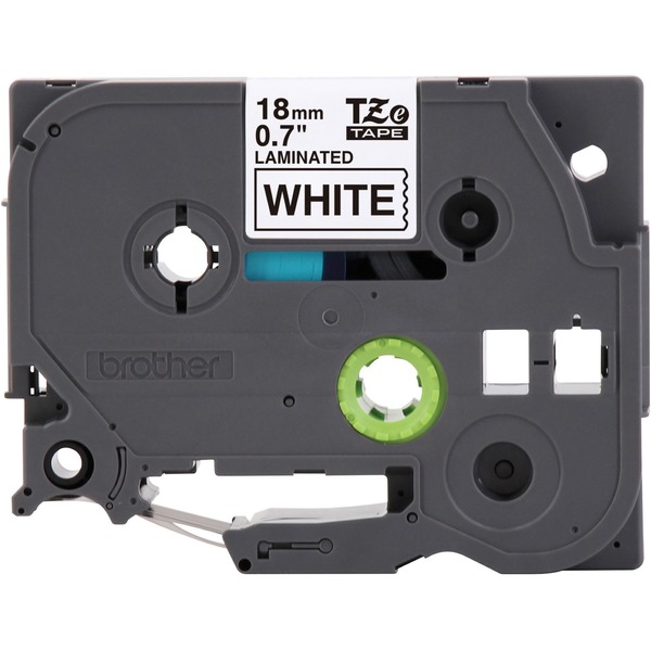 Brother TZE241 Laminated Tape 3/4" Black on White for P-Touch (26.2 ft)