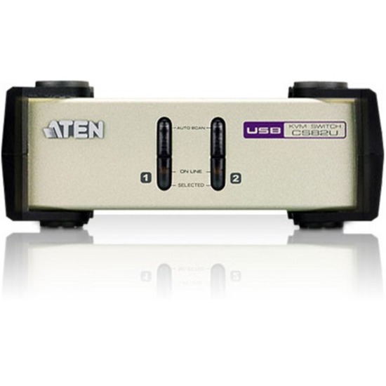 ATEN CubiQ KVM Switch - 2 Computer(s) - QXGA - 2048 x 1536