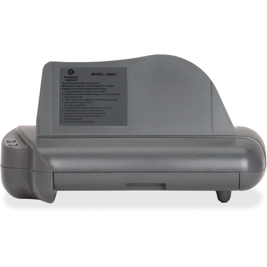 Business Source Electric Adjustable 3-hole Punch - 3 Punch BSN62901, BSN  62901 - Office Supply Hut