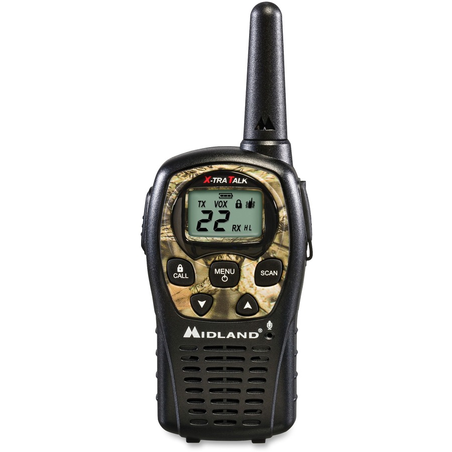 Midland LXT535VP3 24-mile Range 2-Way 22 Radio Channels 22 GMRS Upto  126720 ft Auto Squelch, Keypad Lock, Silent Operation Water Resistant