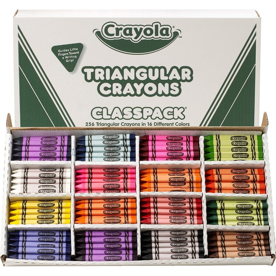 Anti-Roll Triangular Crayons 8 ct.