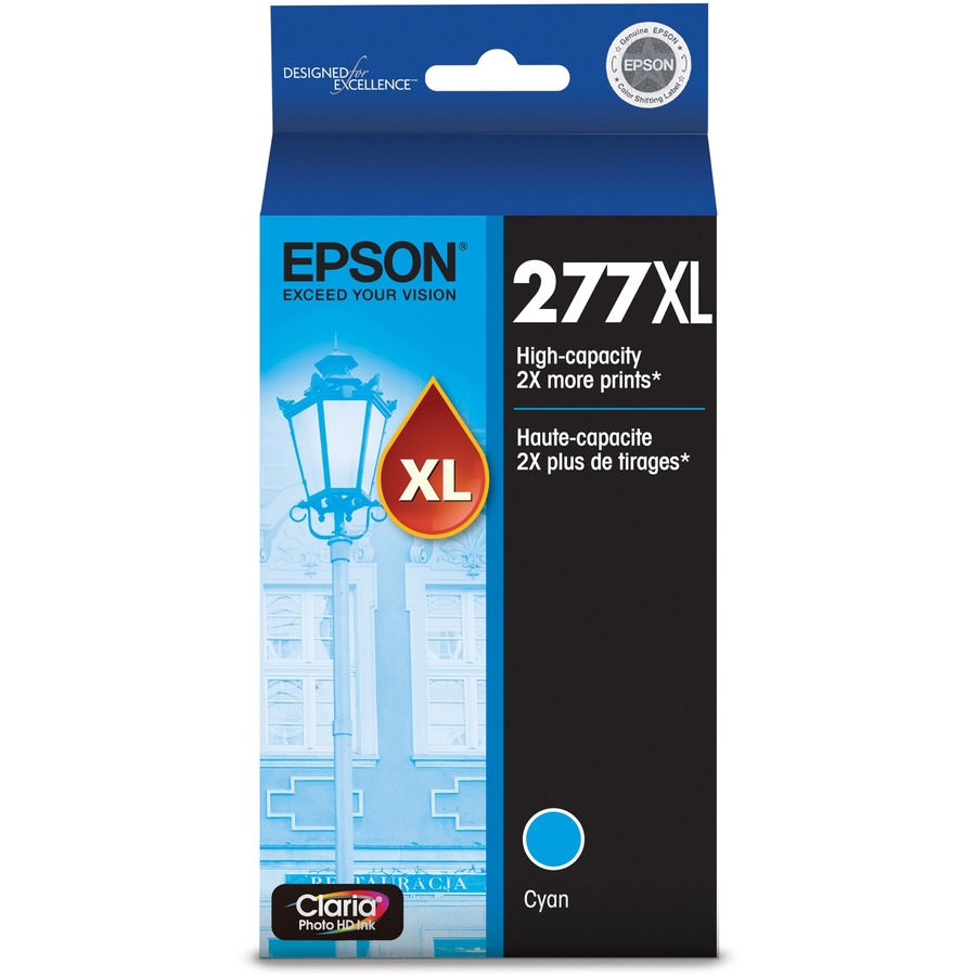 Epson Claria 277XL Original High Yield Ink Cartridge - Cyan - 1 Each ...