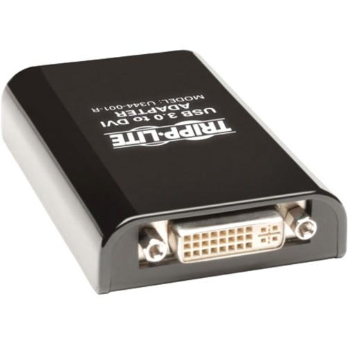 Tripp Lite by Eaton USB 3.0 SuperSpeed to VGA-DVI Adapter 512MB SDRAM - 2048x1152,1080p