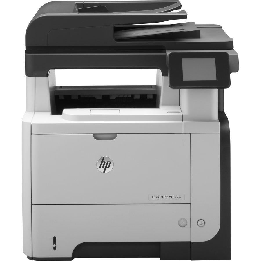 HP LaserJet Pro M521 M521DN Laser Multifunction Printer-Monochrome-Copier/Fax/Scanner-42 ppm Mono Print-1200x1200 Print-Automatic Duplex Print-75000 Pages Monthly-600 sheets Input-Color Scanner-1200 Optical Scan-Gigabit Ethernet Ethernet