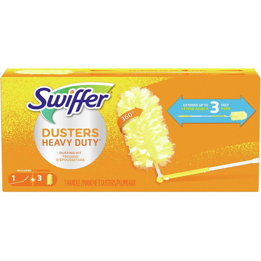 Swiffer 360 Dusters Plastic Handle Extends to 3 ft 1 Handle & 3 Dusters/Kit 