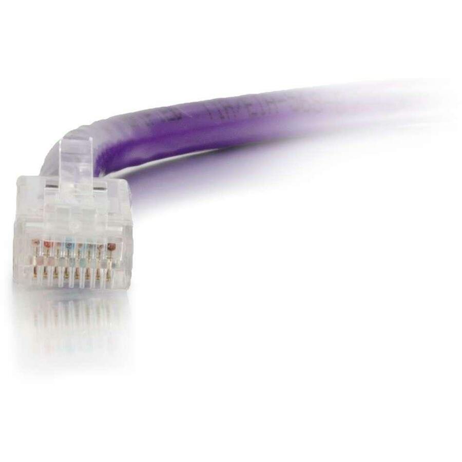 C2G 14 ft Cat6 Non Booted UTP Unshielded Network Patch Cable - Purple