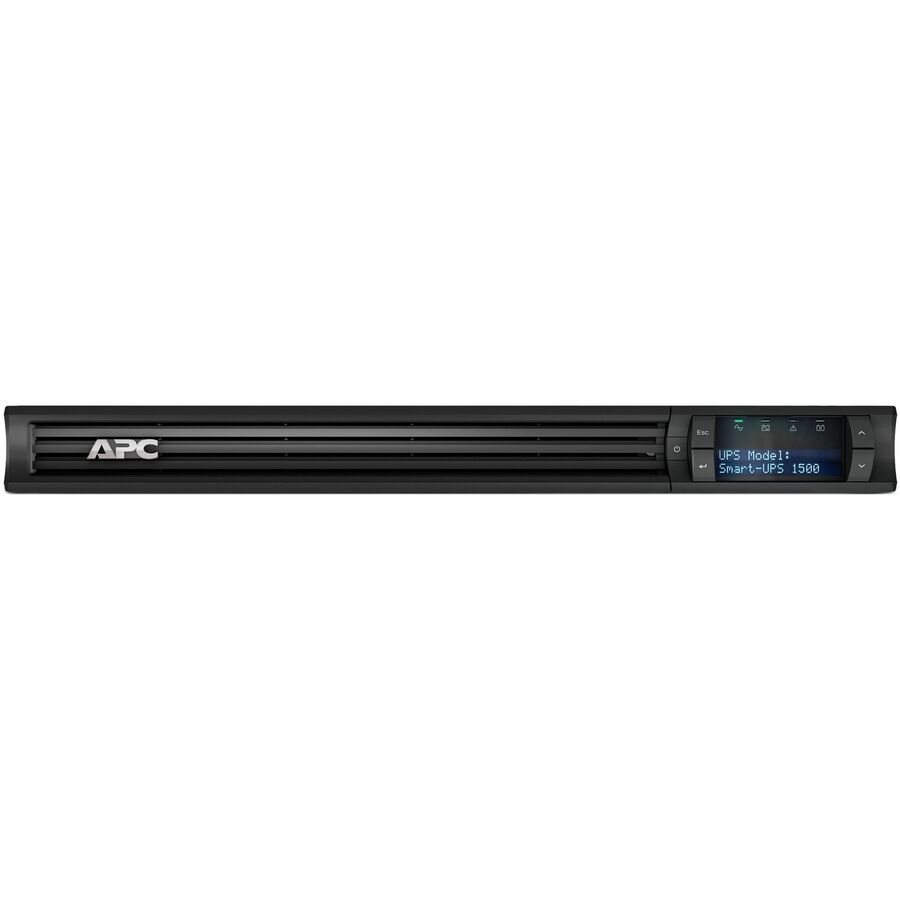 APC Smart-UPS, Line Interactive, 1500VA, Rackmount 1U, 230V, 4x IEC C13 outlets, SmartSlot, AVR, LCD
