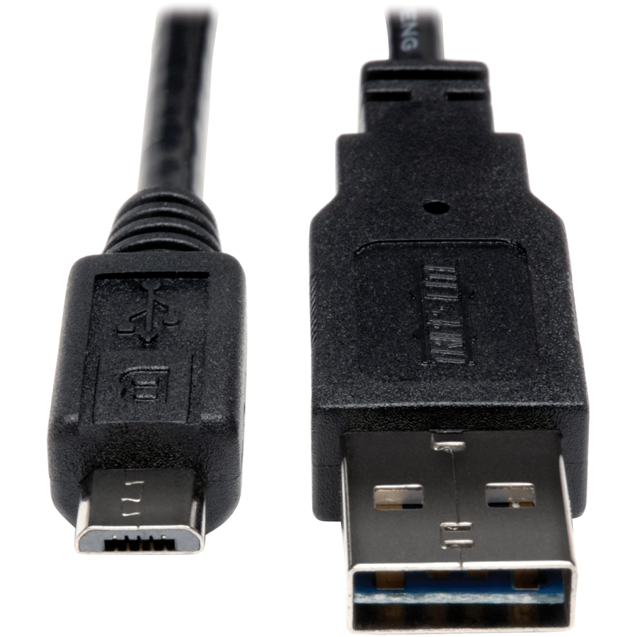 Tripp Lite by Eaton Universal Reversible USB 2.0 Cable (Reversible A-M to 5Pin Micro B-M) 10 ft. (3.05 m)