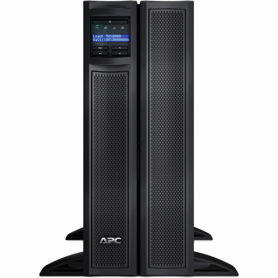 APC Smart-UPS X, Line Interactive, 2200VA, Rack/tower convertible 4U, 208V-230V, 8x C13+2x C19 IEC, SmartSlot, Extended runtime, Short depth