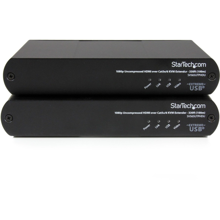 StarTech.com USB HDMI over Cat 5e / Cat 6 KVM Console Extender w/ 1080p Uncompressed Video - 330ft (100m)