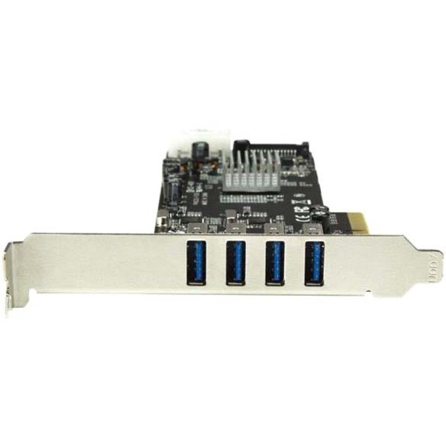 StarTech 4 Port PCI Express (PCIe) SuperSpeed USB 3.0 Card Adapter w/ 4 Dedicated 5Gbps Channels - UASP - SATA/LP4 Power