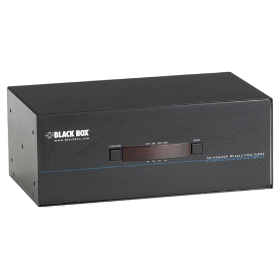 Black Box ServSwtich Wizard VGA, USB, Tri-Head Video
