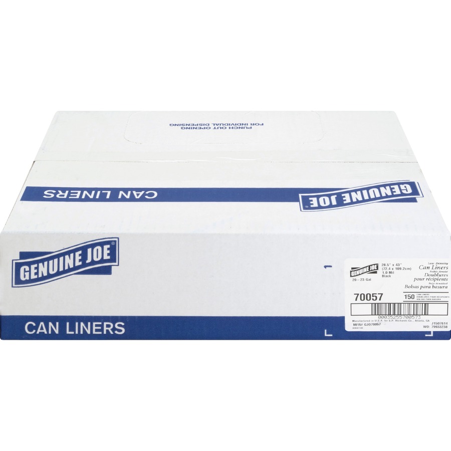Nature Saver Black Low-Density Recycled Can Liners