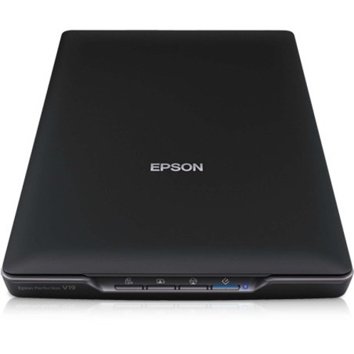 Epson Perfection V19 Flatbed Scanner - 4800 dpi Optical - 48-bit Color - 16-bit Grayscale - USB