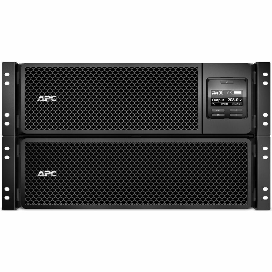 APC Smart-UPS On-Line, 10kVA/10kW, Rackmount 6U, 208V, 6x C13+4x C19 IEC outlets, Network Card+SmartSlot, Extended runtime, W/ rail kit