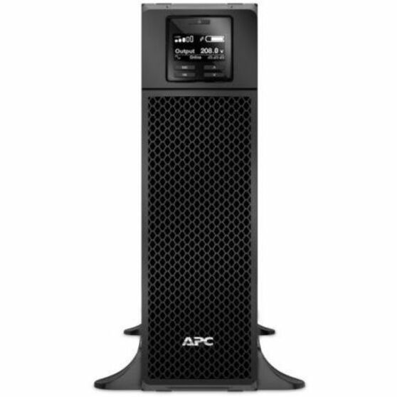 APC Smart-UPS On-Line, 5kVA, Tower, 208V, 4x C13+4x C19 IEC outlets, Network Card+SmartSlot, Extended runtime, W/O rail kit