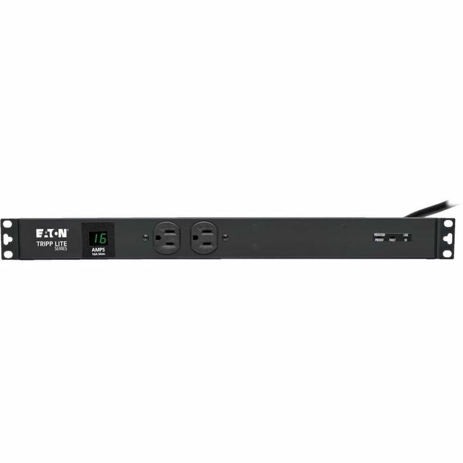 Tripp Lite by Eaton PDU 2kW Single-Phase Local Metered PDU + ISOBAR Surge Suppression, 3840 Joules, 100-127V Outlets (12 5-20R, 2 5-15R), L5-20P/5-20P, 15 ft. (4.57 m) Cord, 1U Rack-Mount