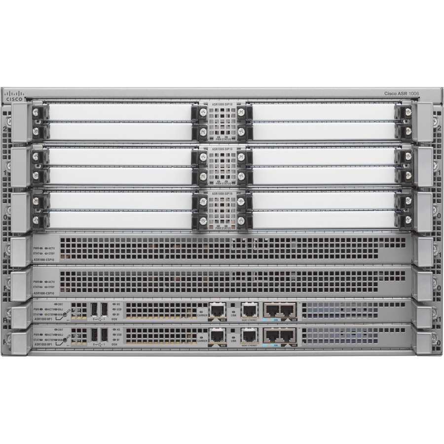 Cisco ASR 1006 Router - Refurbished - 19 - Rack-mountable - 90 Day