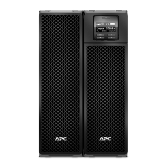 APC Smart-UPS SRT 5kVA, 208V, Tower w/o kit, 8x 5-20R, 4x L6-20R, 2x L6-30R, 1x L14-30R NEMA, w/transfo 208/240V to 120V