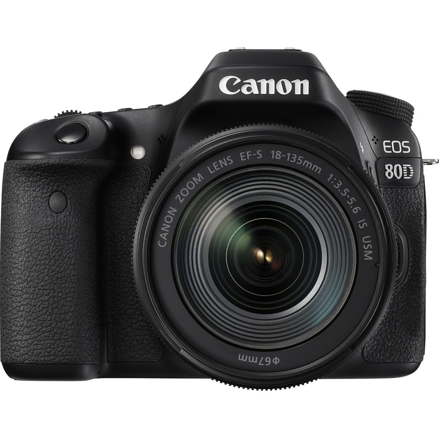 Canon EOS 80D Black Digital SLR Camera with Lens KIT - Newegg.com