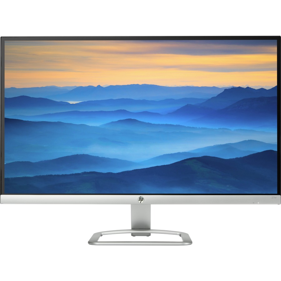 HP 27er 27" Class Full HD LCD Monitor - 16:9 - Silver, White