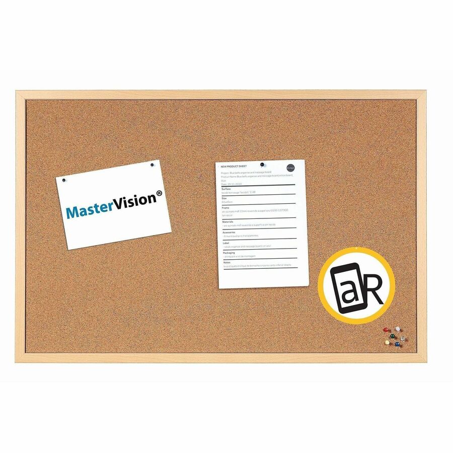 Picture of MasterVision Oak Frame Cork Bulletin Board