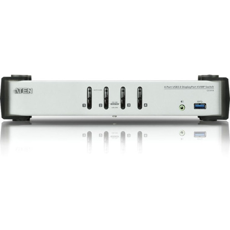 ATEN 4-Port USB 3.0 DisplayPort KVMP Switch-TAA Compliant