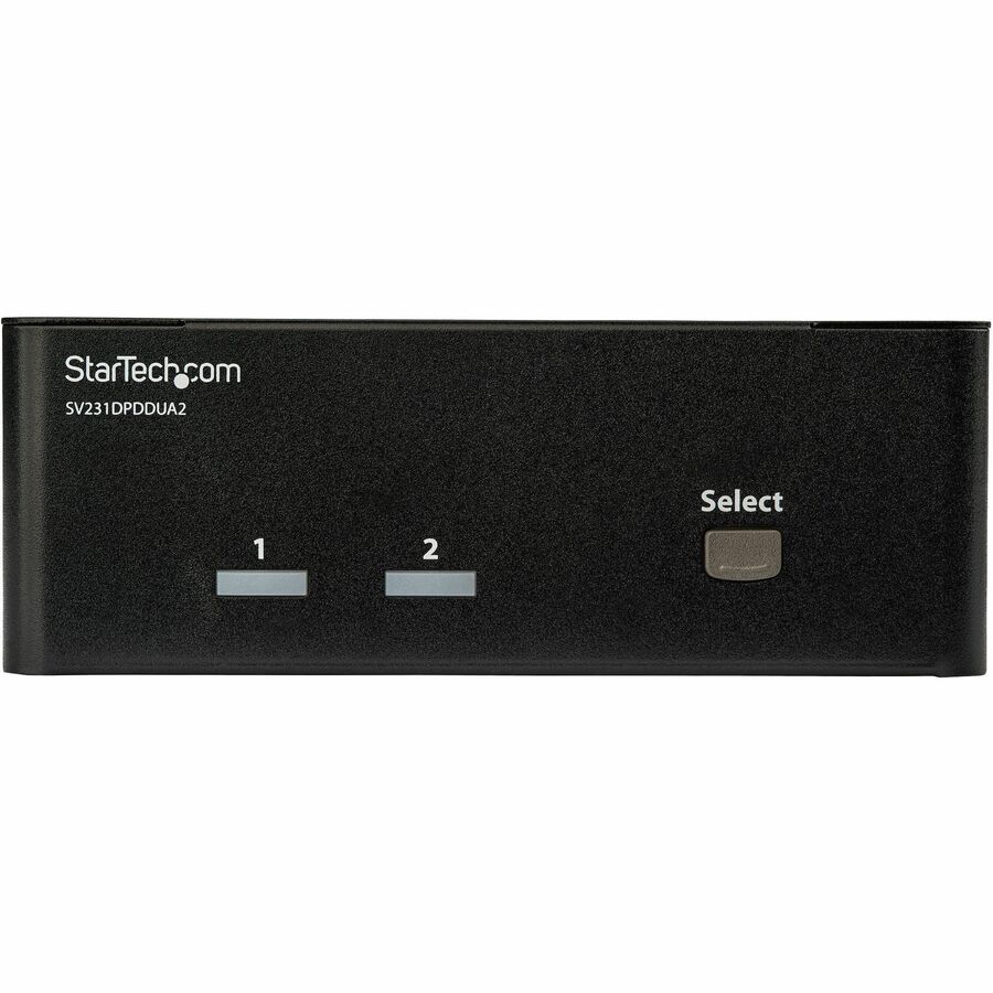 StarTech 2 Port DisplayPort Dual-Monitor KVM Switch, DisplayPort KVM, 4K 60 Hz, TAA