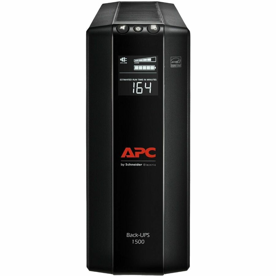 APC Back-UPS Pro, 1500VA, Tower, 120V, 10 NEMA 5-15R outlets, AVR, LCD