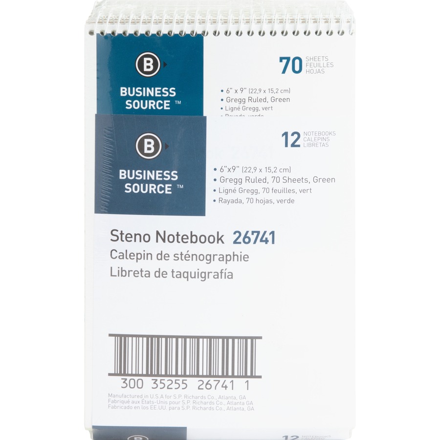 Picture of Business Source Steno Notebook