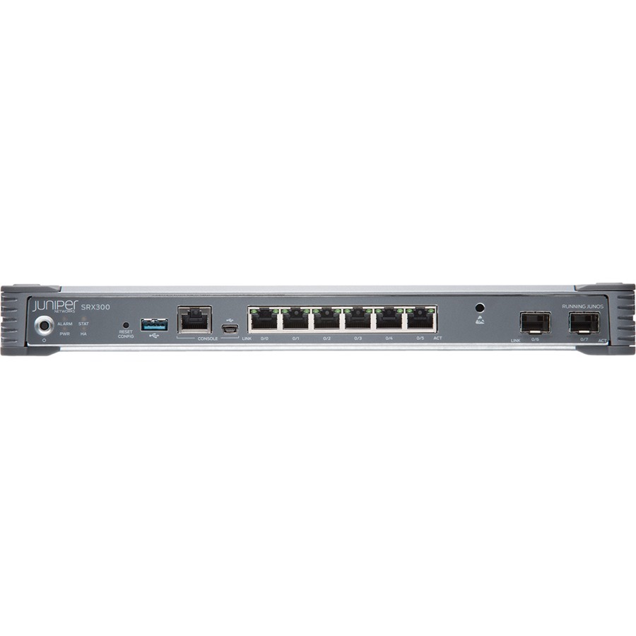 Juniper SRX300 Router - 6 Ports - Management Port - 2 - Gigabit Ethernet - Desktop