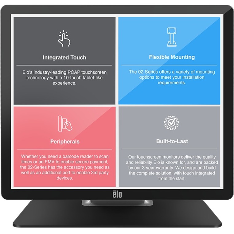 Elo 1902L 19" Class LCD Touchscreen Monitor - 5:4 - 14 ms