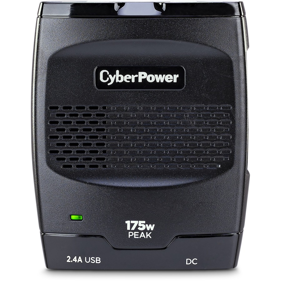 CyberPower CPS175PSU 175W Power Inverter - Black - Input Voltage: 12 V DC - Output Voltage: 5 V DC, 120 V AC