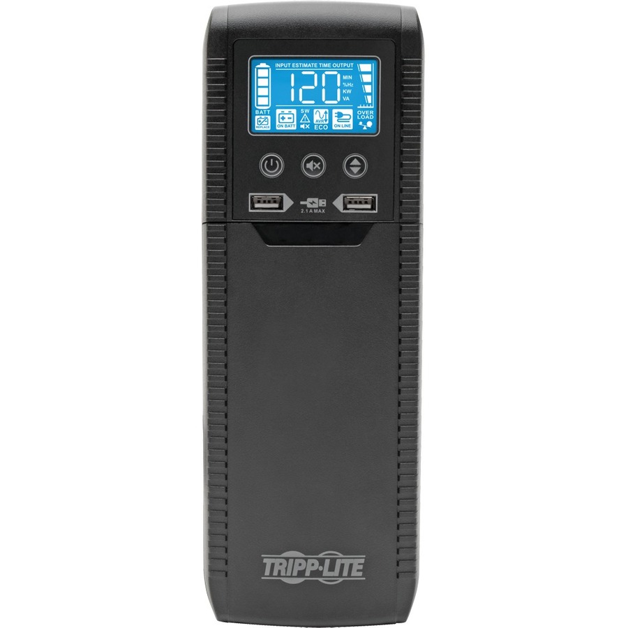 Tripp Lite by Eaton Line Interactive UPS with USB and 10 Outlets - 120V, 1440VA, 900W, 50/60 Hz, AVR, ECO Series, ENERGY STAR