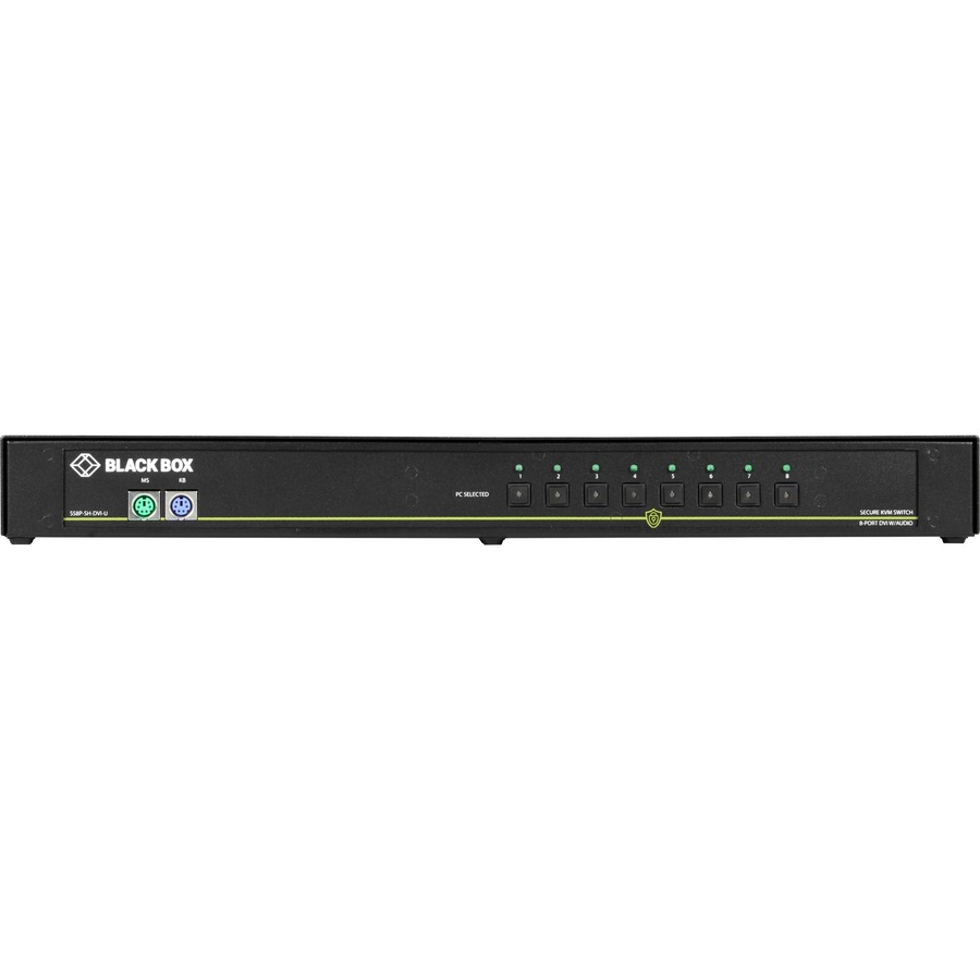Black Box NIAP 3.0 Secure 8-Port Single-Head DVI-I KVM Switch