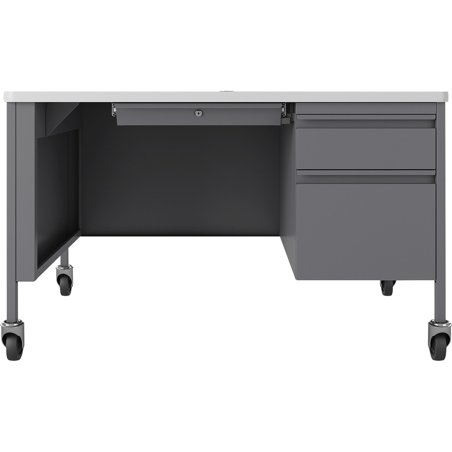 Picture of Lorell Fortress Series 48" Mobile Right-Pedestal Teachers Desk