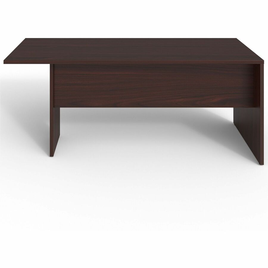 Lorell Prominence 2.0 Mahogany Laminate Peninsula Desk