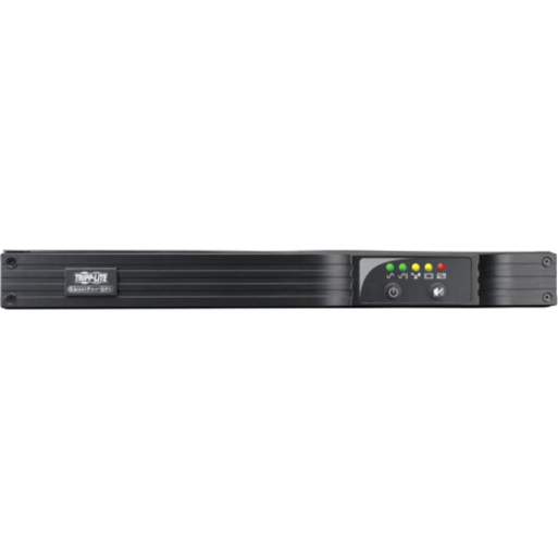 Tripp Lite by Eaton UPS SmartPro 230V 500VA 300W Line-Interactive UPS 1U Rack/Tower Network Card Options USB DB9 Serial