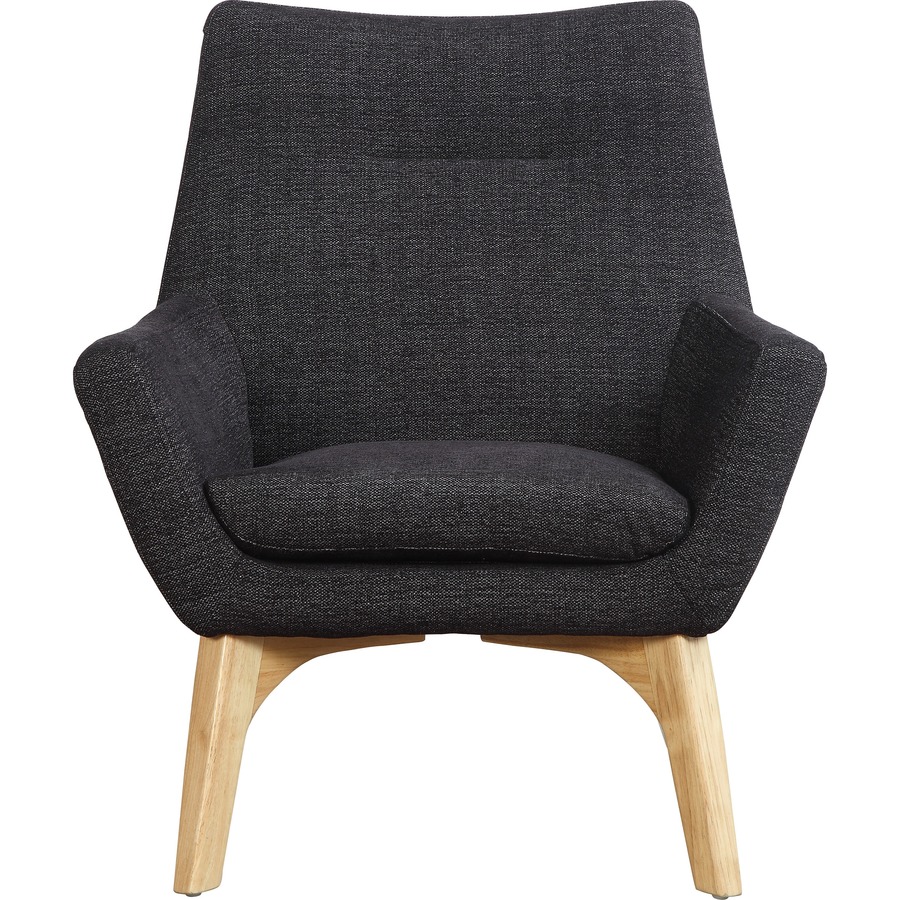 Lorell Quintessence Collection Upholstered Chair Black 