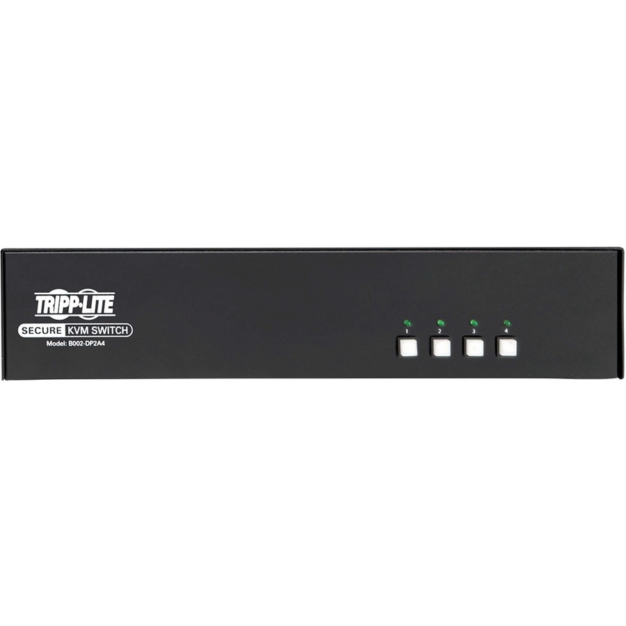 Tripp Lite by Eaton Secure KVM Switch 4-Port Dual Monitor DisplayPort to DisplayPort 4K NIAP PP3.0 Certified Audio TAA