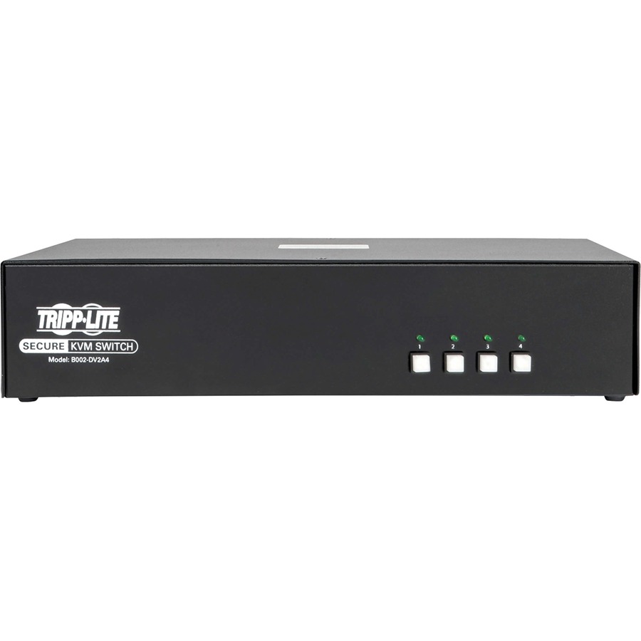 Tripp Lite by Eaton Secure KVM Switch, 4-Port, Dual Monitor, DVI to DVI, NIAP PP3.0 Certified, Audio, TAA