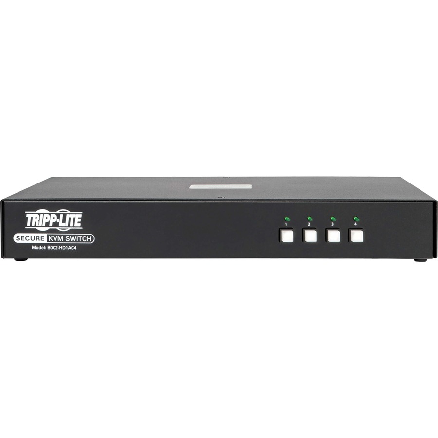 Tripp Lite by Eaton Secure KVM Switch 4-Port HDMI to DisplayPort 4K NIAP PP3.0 Certified Audio CAC Single Monitor TAA