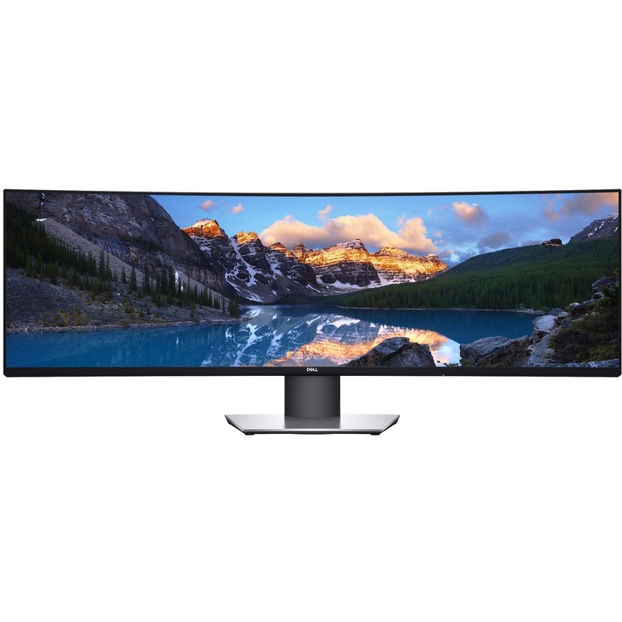 Dell UltraSharp U4919DW 49" Class Dual Quad HD (DQHD) Curved Screen LCD Monitor - 32:9 - Black, Silver