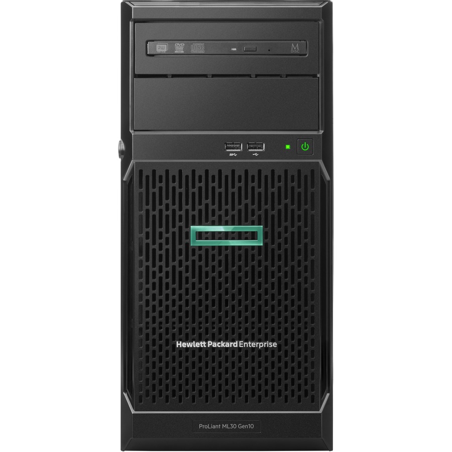 HPE ProLiant ML30 G10 4U Tower Server - 1 x Intel Xeon E-2124 3.30 GHz - 8 GB RAM - Serial ATA/600 Controller