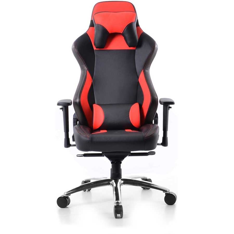 BTI Elite Gaming Chair - Foam, PU Leather, Steel, Plastic - Black, Red