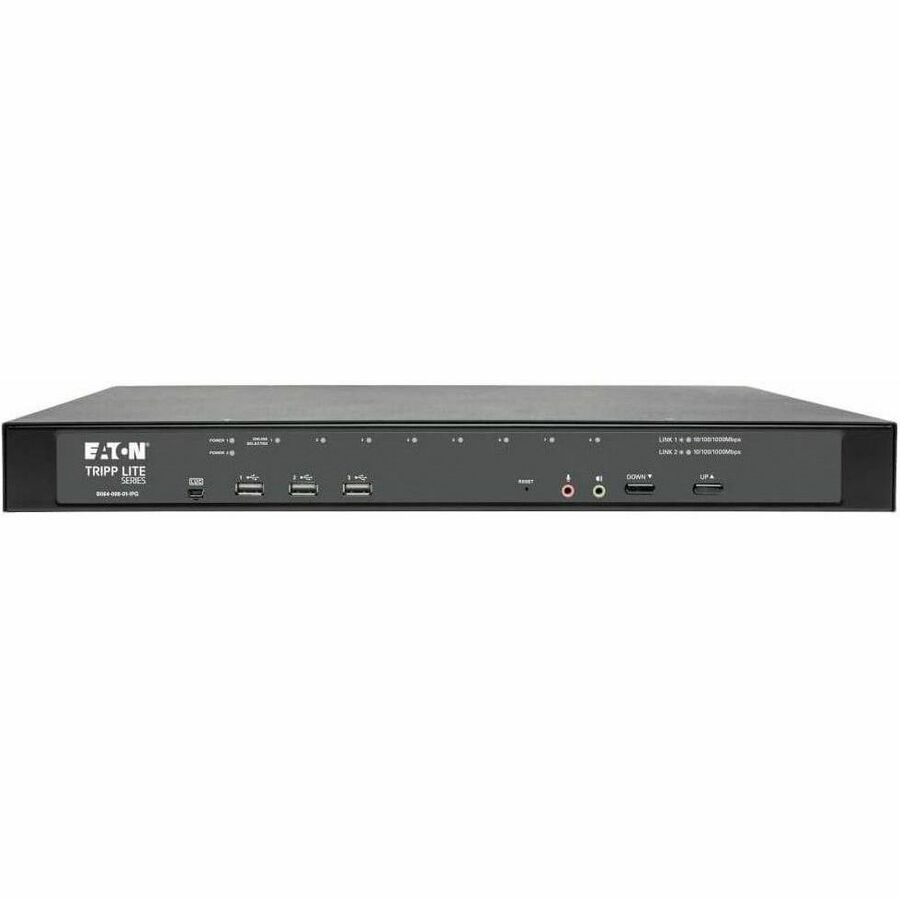 Tripp Lite by Eaton 8-Port Cat5 KVM over IP Switch with Virtual Media - 1 Local & 1 Remote User 1U Rack-Mount TAA