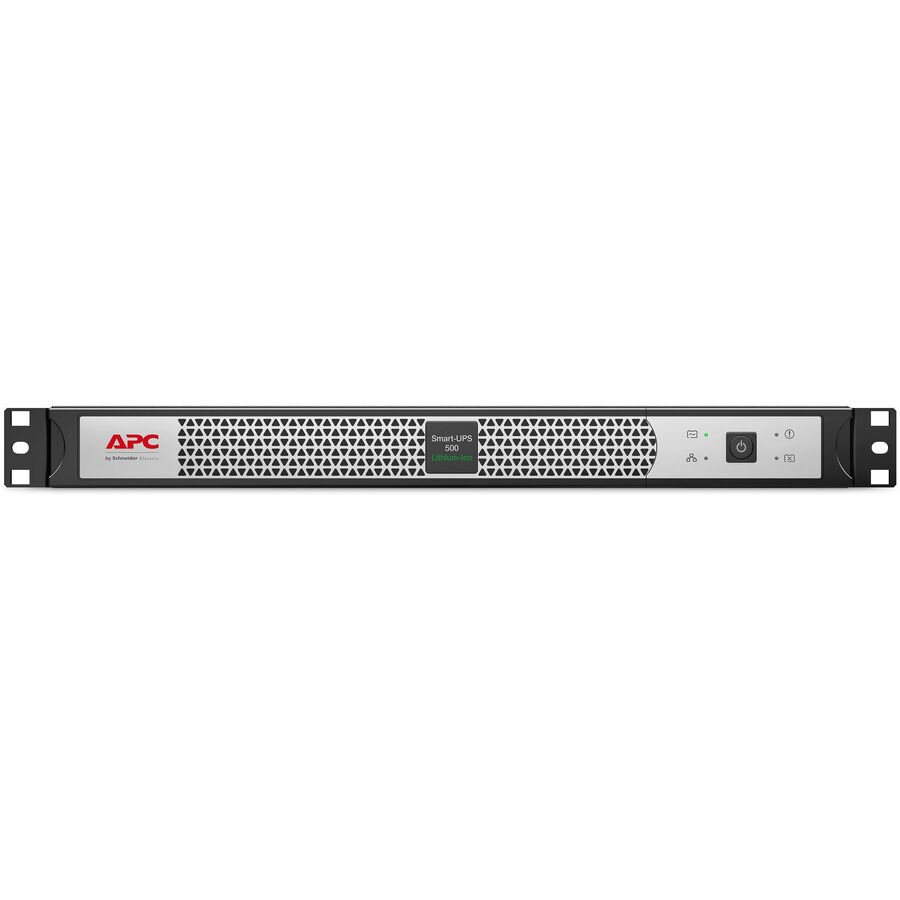 APC Smart-UPS, Line Interactive, 500VA, Lithium-ion, Rackmount 1U, 120V, 4x NEMA 5-15R outlets, SmartConnect Port, Short Depth